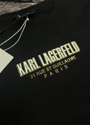 Женская брендовая футболка karl lagerfeld9 фото