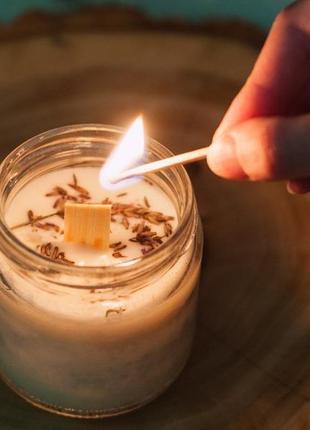 Соєва свічка з запахом лаванди2 фото