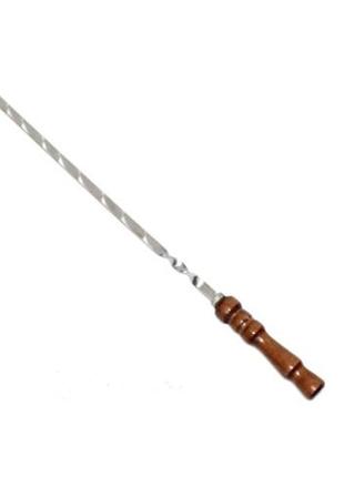 Шампур з дерев'яною ручкою із нержавіючої сталі 3 * 12 * 610 мм4 фото