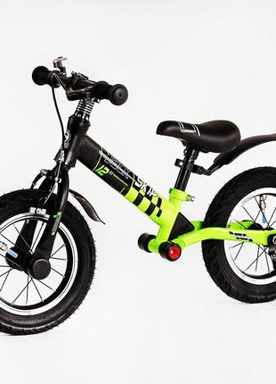 Велобіг дитячий 93х52х41 см corso зелено-чорний (2000002318866)