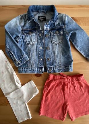 Одежда одним пакетом на 1,5-2 года( сарафан, джинсовая курточка)2 фото