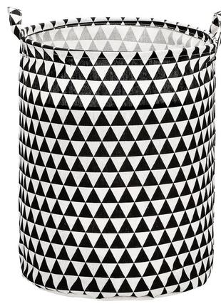 Корзина для хранения 45х35 см springos черно-белый (2000002402206)