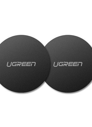 Пластина для магнітного автотримача ugreen rounded metal plate for magnetic phone stand 2 pack black (lp123)