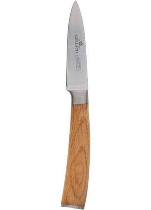 Кухонний ніж для чищення овочів 85 мм gerlach коричневий (2000002666509)