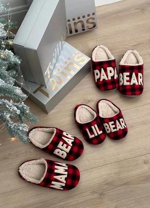 Капці домашні дитячі hs-lux напівчешки lil bear4 фото