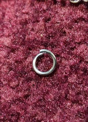 Цепочка 65 см. плетение "якорное" и кольцо из нержавеющей стали для армейского жетона.2 фото