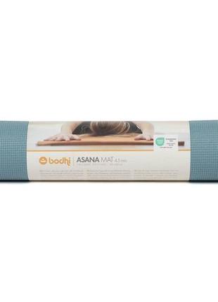 Коврик для йоги bodhi asana mat 183x60x0.4 см сизый4 фото
