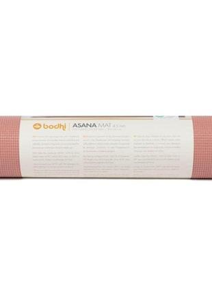 Килимок для йоги bodhi asana mat 183x60x0.4 см бронзово-рожевий5 фото