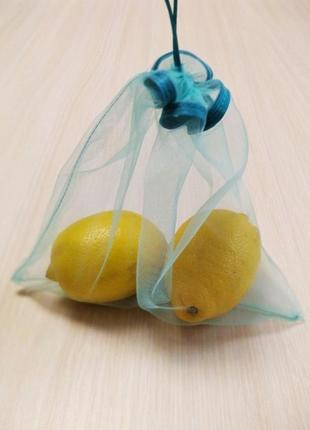 Набор из многоразовой сетки и мешочков для покупок, овощей, фруктов|шопер авоська, сумка для покупок4 фото