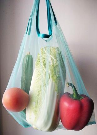 Набор из многоразовой сетки и мешочков для покупок, овощей, фруктов|шопер авоська, сумка для покупок3 фото