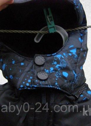 Комплект куртка полукомбинезон ixtreme для мальчика утепленный сине-черный 12м4 фото