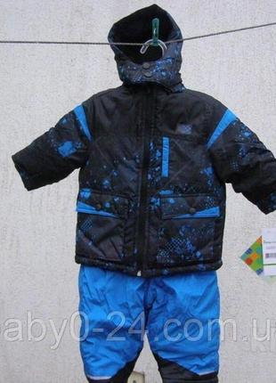 Комплект куртка полукомбинезон ixtreme для мальчика утепленный сине-черный 12м5 фото