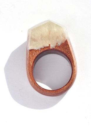 Кольцо из дерева с эпоксидной смолой (642)6 фото