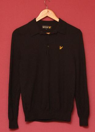 Lyle & scott рр m свитер из шерсти shawl collar