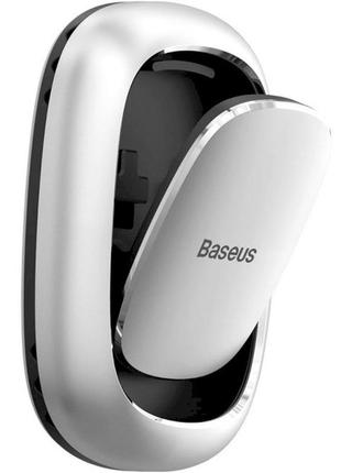 Универсальный самоклеящийся держатель-крючок для одежды baseus beetle vehicle hook silver (acggjk-0s)