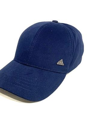 Кепка бейсболка коттонова синя  adidas адидас залізне лого 00775