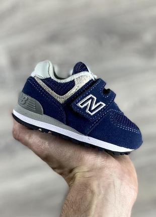 New balance classic 574 кроссовки 18 размер детские синие оригинал