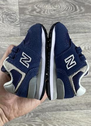 New balance classic 574 кроссовки 18 размер детские синие оригинал8 фото