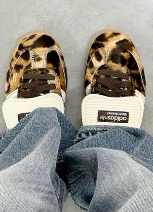 Кроссовки adidas x wales bonner samba pony leopard.7 фото