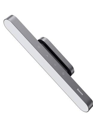 Лампа настільна з магнітним кріпленням baseus magnetic stepless dimming charging desk lamp grey (dgxc-c0g)