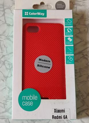 Чохол colorway xiaomi redmi 6 modern silicon red