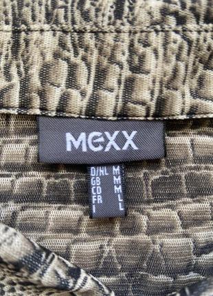 Винтажная рубашка-сетка в змеиный принт mexx vintage4 фото