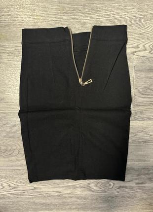 Новая черная юбка в обтяжение3 фото