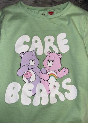 Яркая качественная футболка care bears для девочки 6/7р h&amp;m4 фото