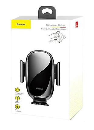 Тримач baseus smart car mount cell на повітропровід black (sugent-zn01)6 фото