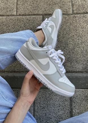 Nike dunk low light grey/white