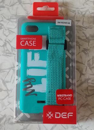 Чохол def xiaomi redmi 6a wristband pc case green1 фото