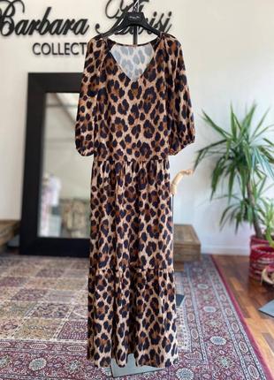 Мега стильное итальянское леопардовое платье barbara alvisi2 фото