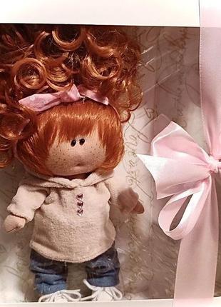 Рыжая девочка, куколка 23 см