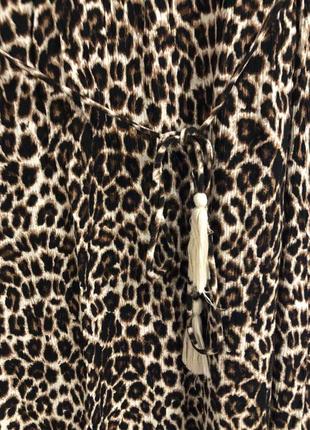 Леопардовое платье большой размер ms mode!4 фото