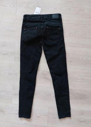 Нові джинси чорні pull&bear з рваностями, розмір xs2 фото