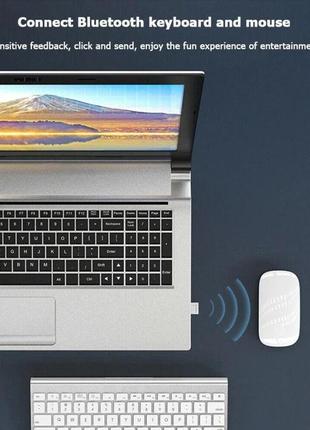 Bluetooth-адаптер orico usb bluetooth 5.0 приймач, передавач для комп'ютера, ноутбука white (bta-508)2 фото