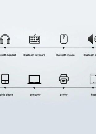 Bluetooth-адаптер orico usb bluetooth 5.0 приймач, передавач для комп'ютера, ноутбука white (bta-508)7 фото