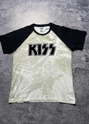 Uniqlo x kiss метал гурт футболка мерч