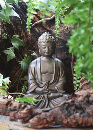 Медитирующий будда, статуэтка из бетона1 фото