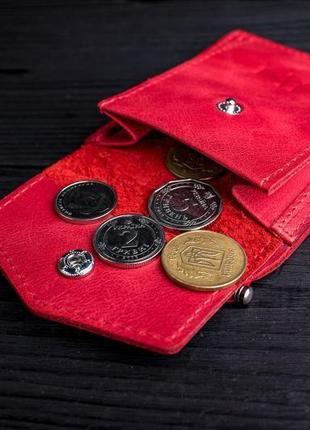 Затискач для купюр з відділом для монет / coin / червоний2 фото