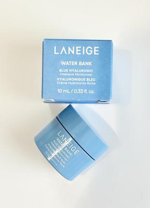 Увлажняющий гиалуроновый крем для лица laneige water bank blue hyaluronic cream moisturizer, 10 мл