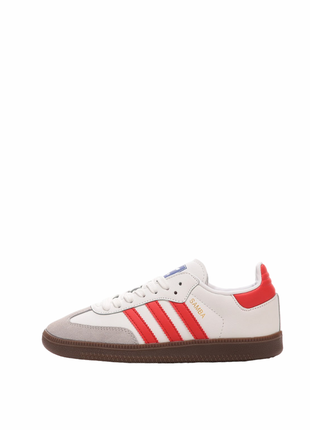 Adidas samba og crystal white red.