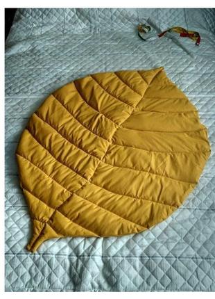 Ковры ручной работы, ковер лист, товары для детской комнаты, подарки на крестины, пледы и одеяла