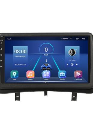 Штатна магнітола lesko для renault clio iii 2005-2009 екран 9" 2/32gb 4g wi-fi gps top