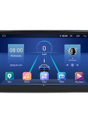 Штатна магнітола lesko для volkswagen caddy iv 2015-2020 екран 10" 2/32gb 4g wi-fi gps top