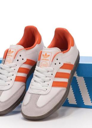 Adidas samba og crystal white orange.2 фото