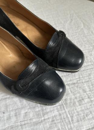 Винтажные туфли 1940-го утра пен ап стиль винтаж ретро кожа замш7 фото