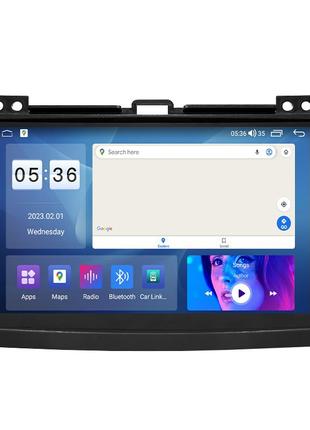 Штатна магнітола lesko для toyota land cruiser prado 120 series рестайлинг 2007-2009 екран 9" 2/32gb carplay