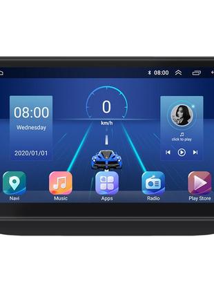 Штатна магнітола lesko для skoda fabia ii 2007-2010 екран 10" 6/128gb 4g wi-fi gps top