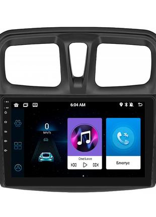 Штатна магнітола decker d9-001 для renault sandero ii рестайлинг 2018-н.в екран 9" 4/64gb